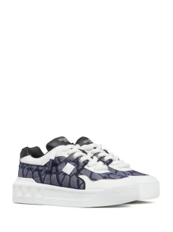 VALENTINO GARAVANI One Stud XL Toile Iconographe sneakers