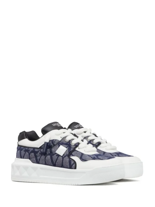 VALENTINO GARAVANI One Stud XL Toile Iconographe sneakers