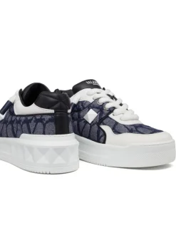 VALENTINO GARAVANI One Stud XL Toile Iconographe sneakers