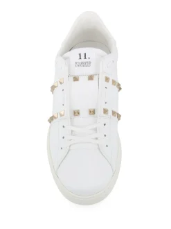 VALENTINO GARAVANI Rockstud Untitled leather sneakers