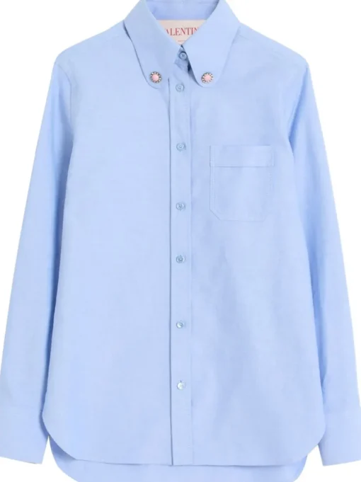 VALENTINO GARAVANI Shirt with jewel buttons