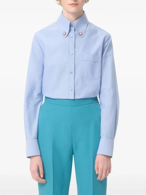 VALENTINO GARAVANI Shirt with jewel buttons