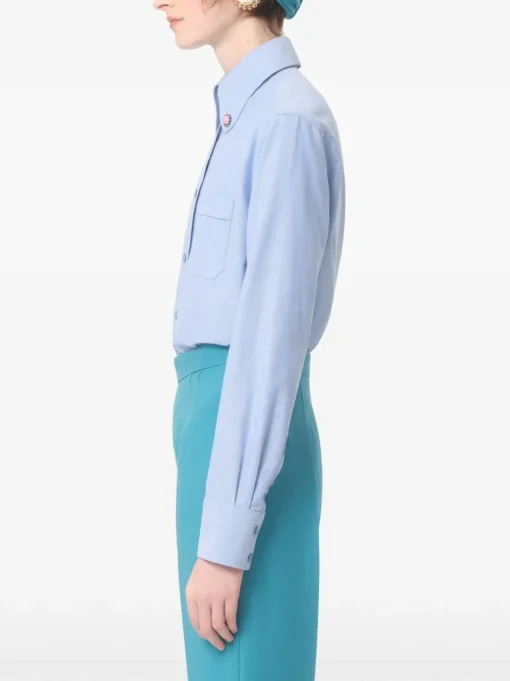 VALENTINO GARAVANI Shirt with jewel buttons