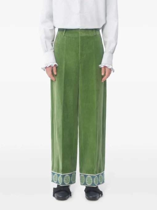 VALENTINO GARAVANI Trousers with jacquard effect