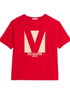 VALENTINO GARAVANI T-shirt with Chez Valentino print