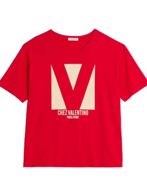 VALENTINO GARAVANI T-shirt with Chez Valentino print