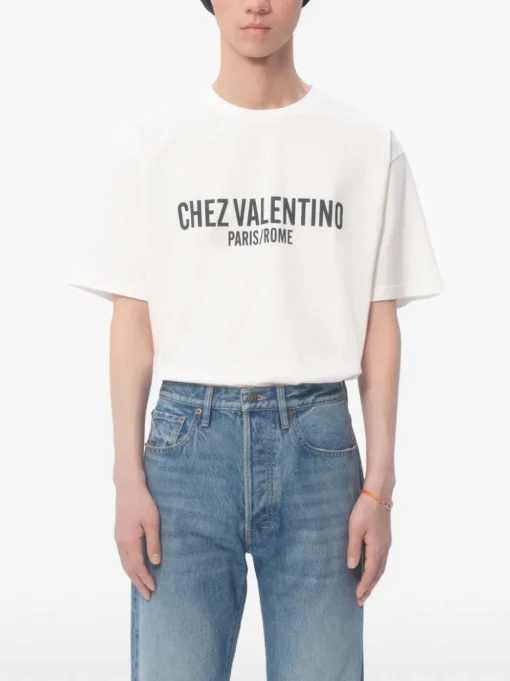 VALENTINO GARAVANI T-shirt with Chez Valentino print