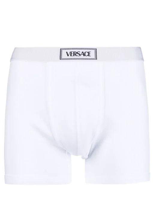 VERSACE 90s Logo ribbed long boxers