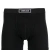 VERSACE 90s logo-waistband cotton boxer briefs