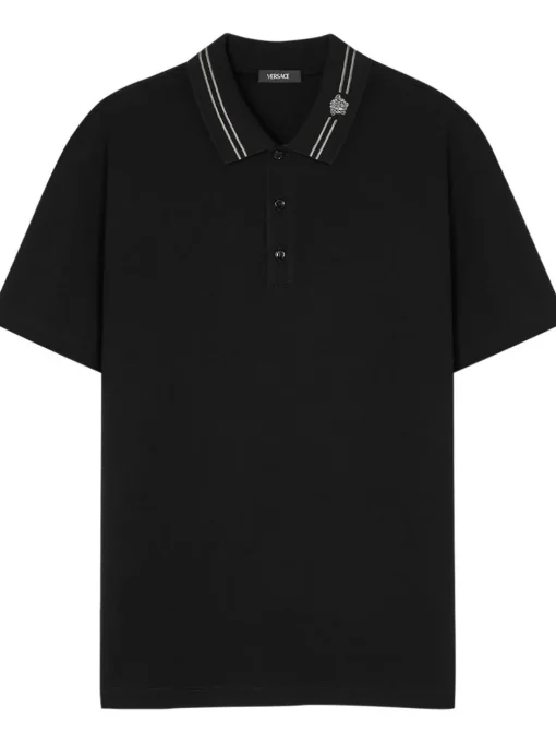 VERSACE Polo shirt with Medusa embroidery