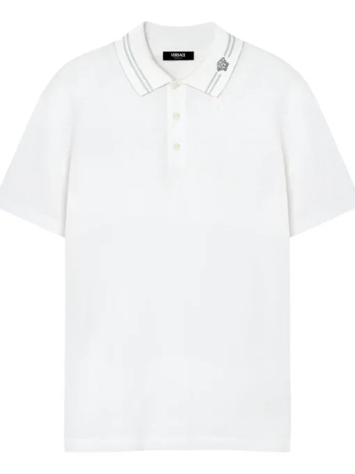 VERSACE Polo shirt with Medusa embroidery
