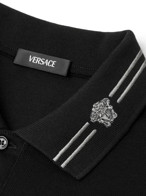 VERSACE Polo shirt with Medusa embroidery