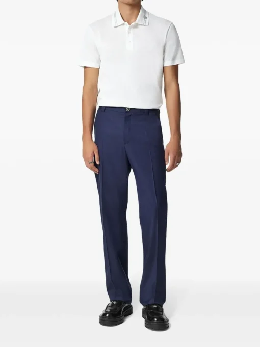 VERSACE Polo shirt with Medusa embroidery