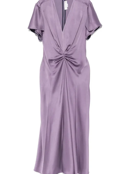VICTORIA BECKHAM Long satin dress