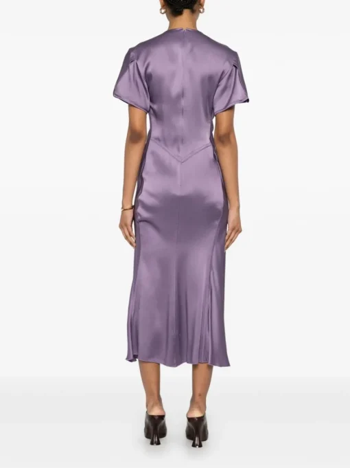 VICTORIA BECKHAM Long satin dress