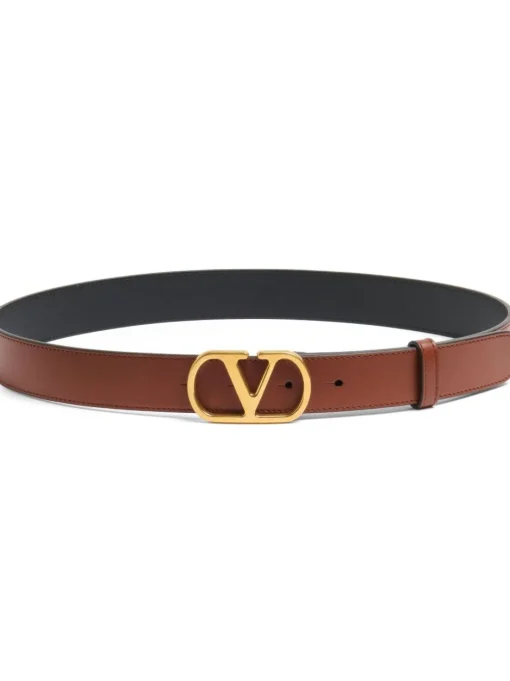 VALENTINO GARAVANI VLOGO SIGNATURE BELT IN POLISHED CALFSKIN DESCRIPTION