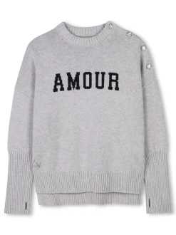 Kids ZADIG & VOLTAIRE KIDS Sweater with jacquard pattern