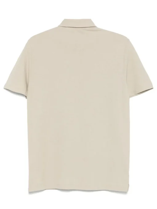 ZANONE Cotton polo shirt with logo embroidery