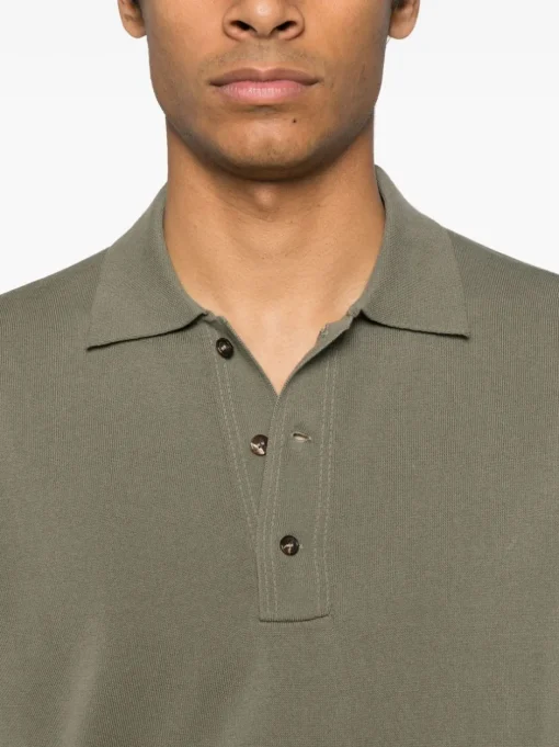 ZANONE Cotton polo shirt with logo embroidery