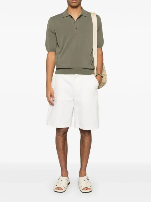 ZANONE Cotton polo shirt with logo embroidery