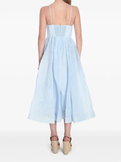ZIMMERMANN Illuminate V-neck midi dress